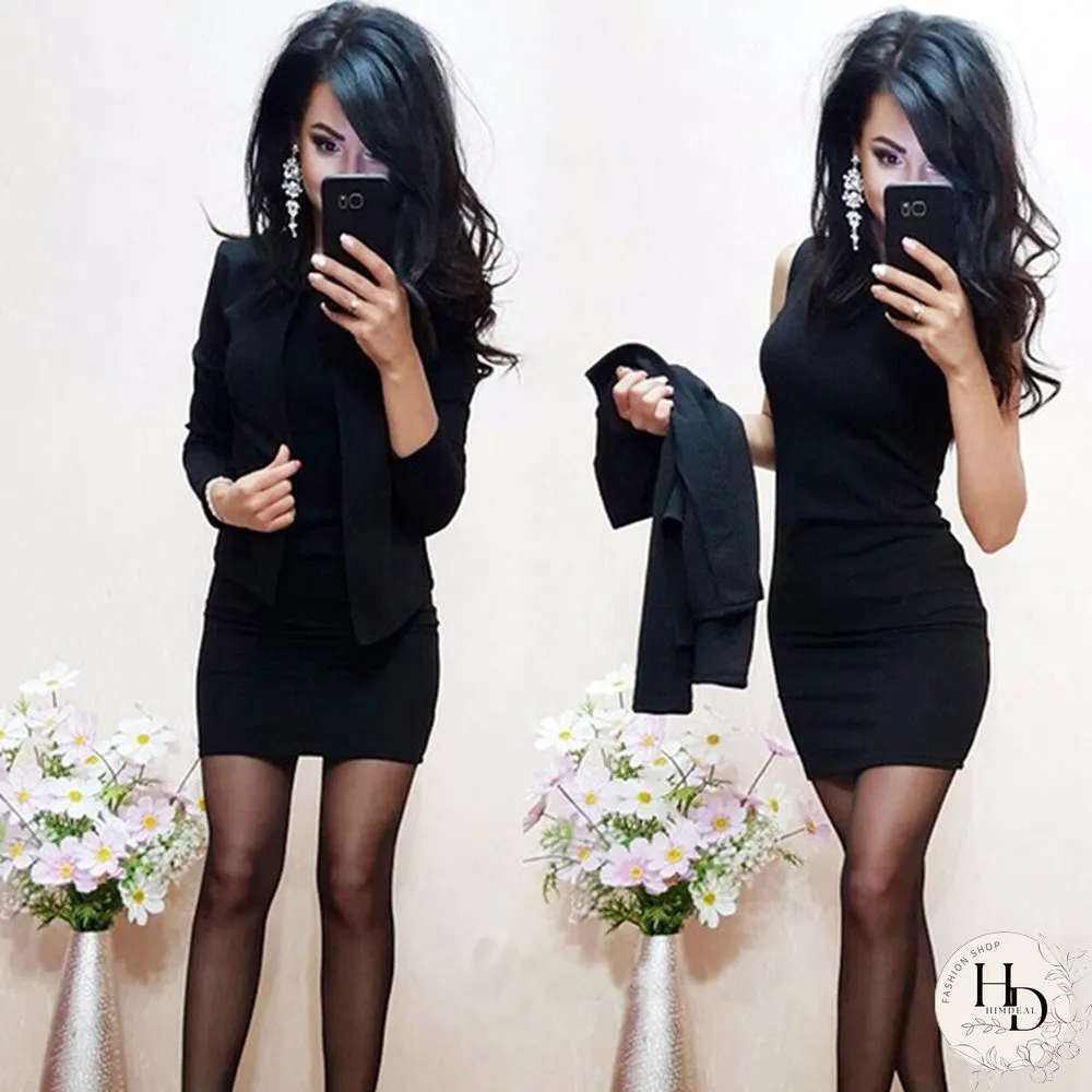 Spring Women Solid Color Long Sleeve Short Jacket Multi-layer Slim Round Collar