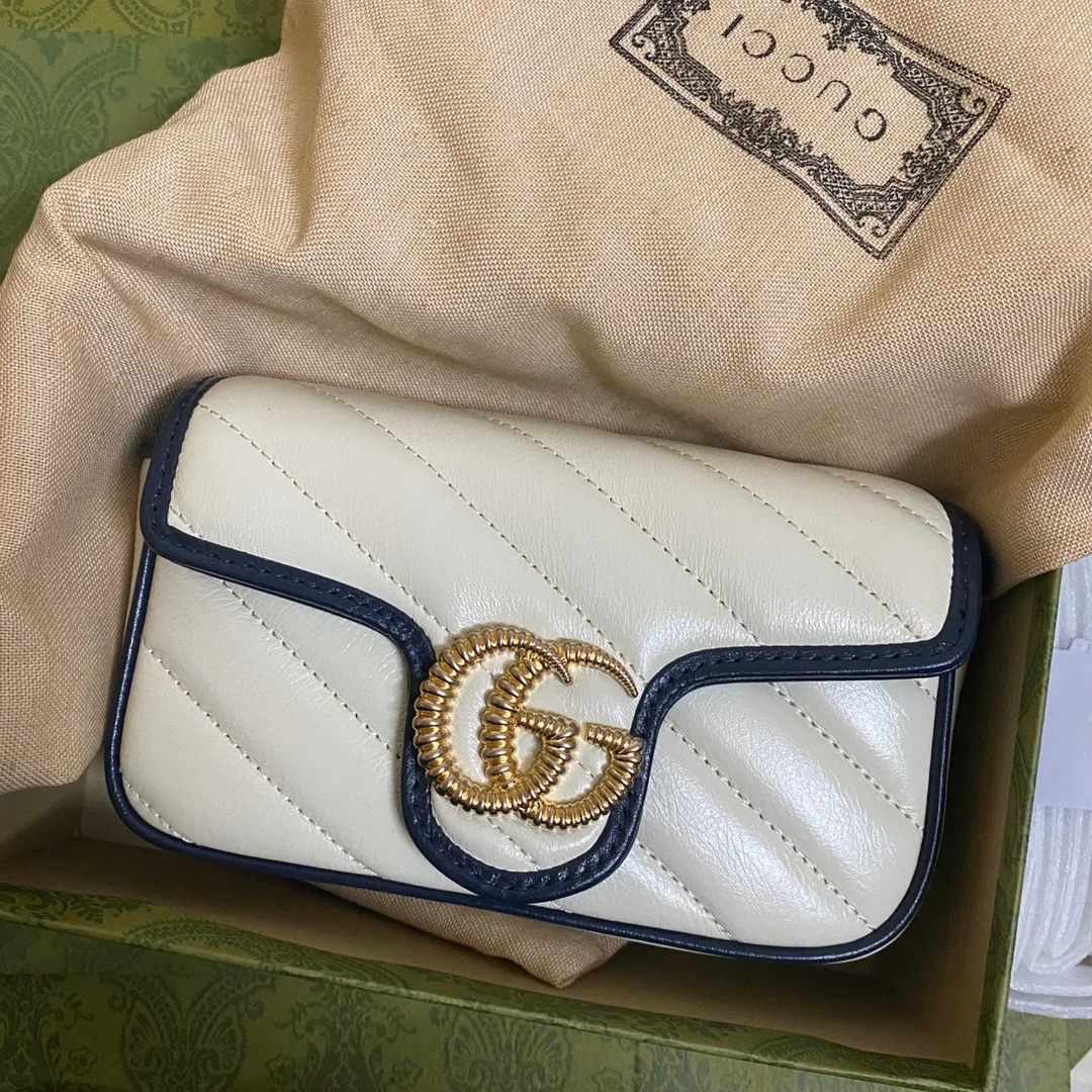 Gucci Marmont in Blue and White.