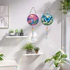 2pcs Butterfly Flower Diamond Painting Double-sided Crystal Window Suncatcher Craft Set Birthday Gifts Home Garden Decor Hanging Kit
