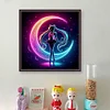 Sailor Moon Silhouette-11CT Stamped Cross Stitch 40*40cm/15.75*15.75in