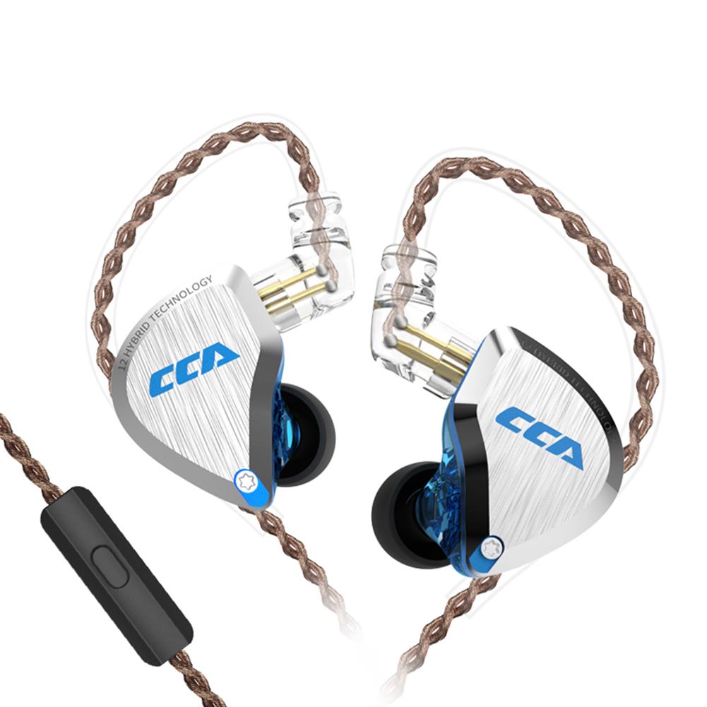 

CCA C12 5BA+1DD 12 Unit Hybrid In-ear Earphones HIFI Bass Monitor Headset, Blue, 501 Original