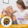 (US Local)Flower Double Sided Effect Table Top Diamond Painting Desktop Ornaments Kit (Sunflower A)
