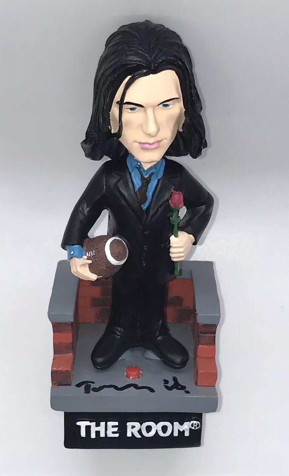 TOMMY WISEAU Signed THE ROOM Bobblehead IN PERSON Autograph JSA COA