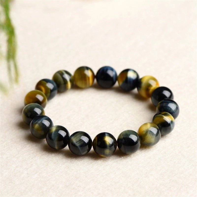 Ig Style Casual Gradient Color Tiger Eye Beaded Unisex Bracelets