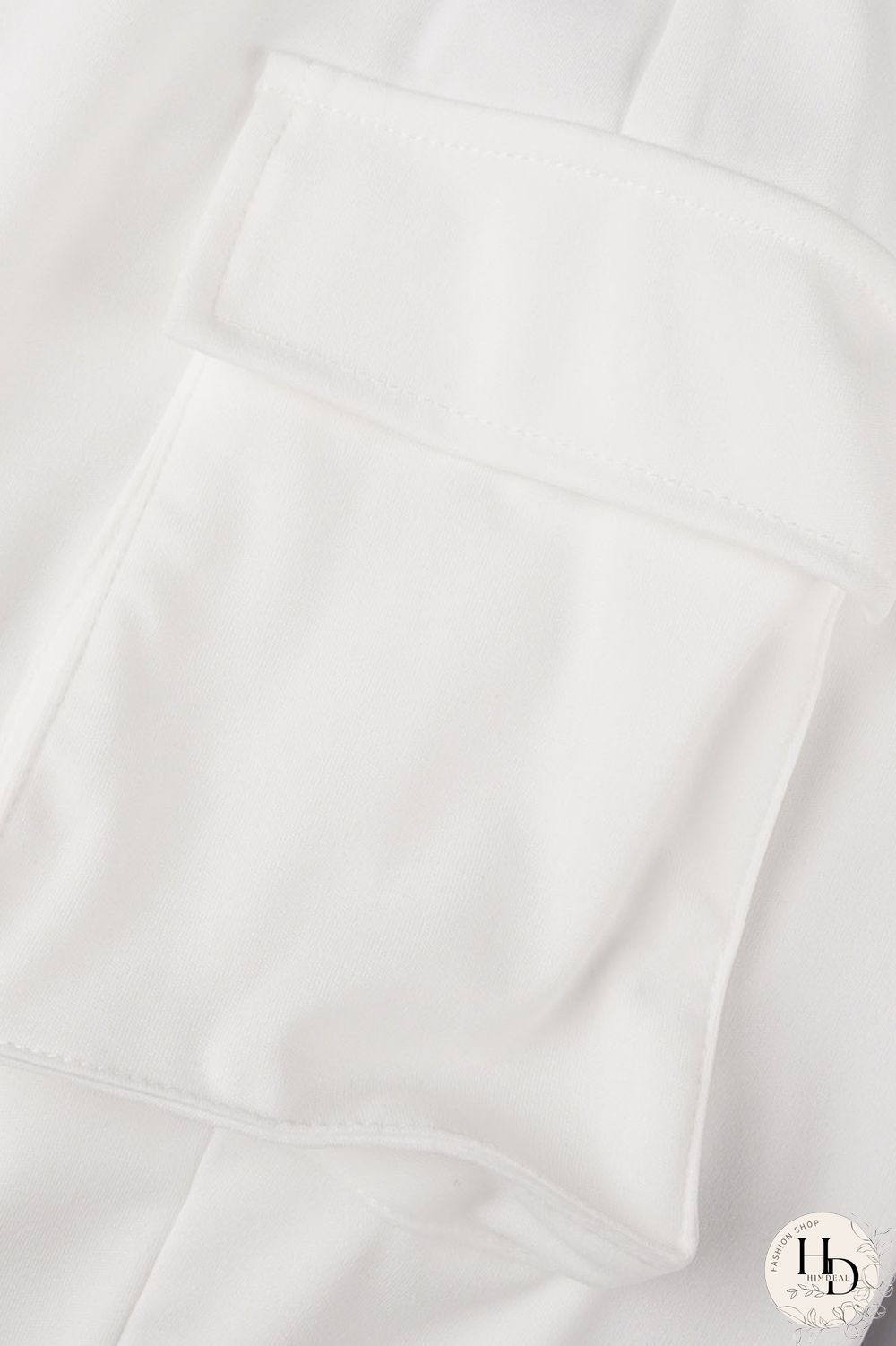 Khaki Casual Solid Bandage Patchwork Pocket Buckle Turndown Collar Short Sleeve Two Pieces