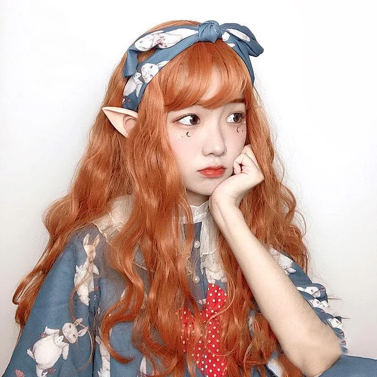 Lolita Pumpkin Long Curly Wig SP15560