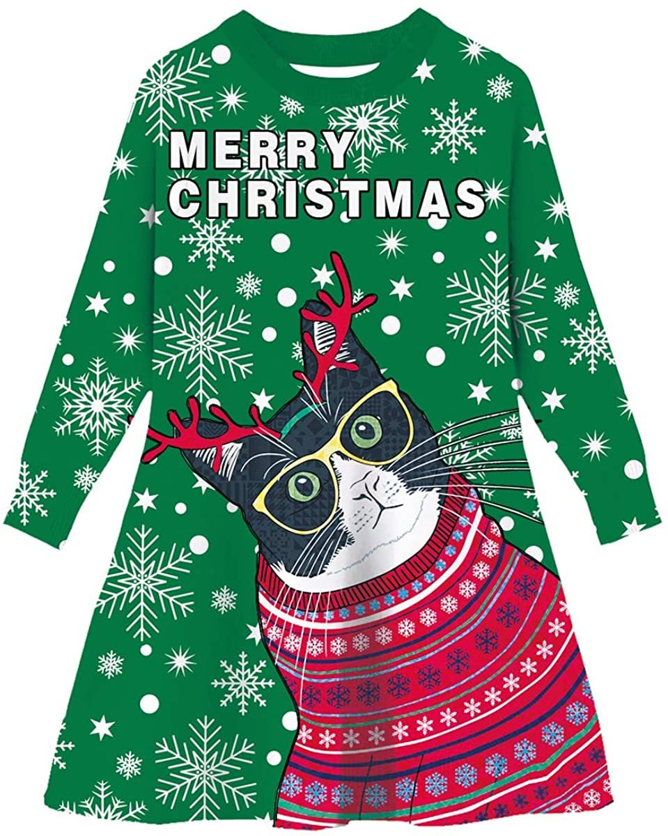 ugly christmas cat dress