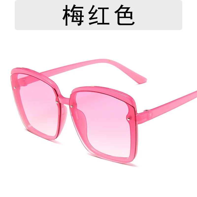 2020 Oversize Square Sunglasses Women Vacation Beach Sun Glasses Luxury Vintage Brand