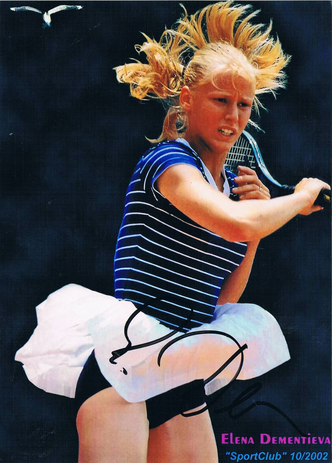 Elena Dementieva 1981- genuine autograph signed 5x7