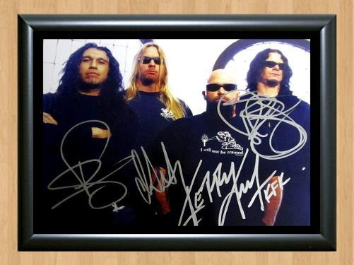 Slayer Band Signed Autographed Photo Poster painting Poster Print Memorabilia A3 Size 11.7x16.5