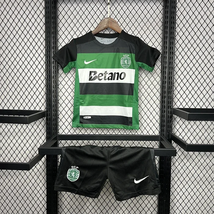 2024/2025 Sporting Lisbon home  Football Shirt 1:1 Thai Quality Kids Size