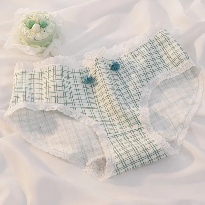 M-XL Women's Cotton Underwear Panties Girl's Comfort Lovely Briefs Mid Waist Seamless Floral Underpants Female Lingerie