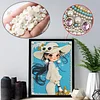 Diamond Painting-DIY Special Shaped Drill Pearl Painting Girl(30x40cm)