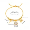 Stylish Key Elegant Zircon Pendant Golden Bracelet