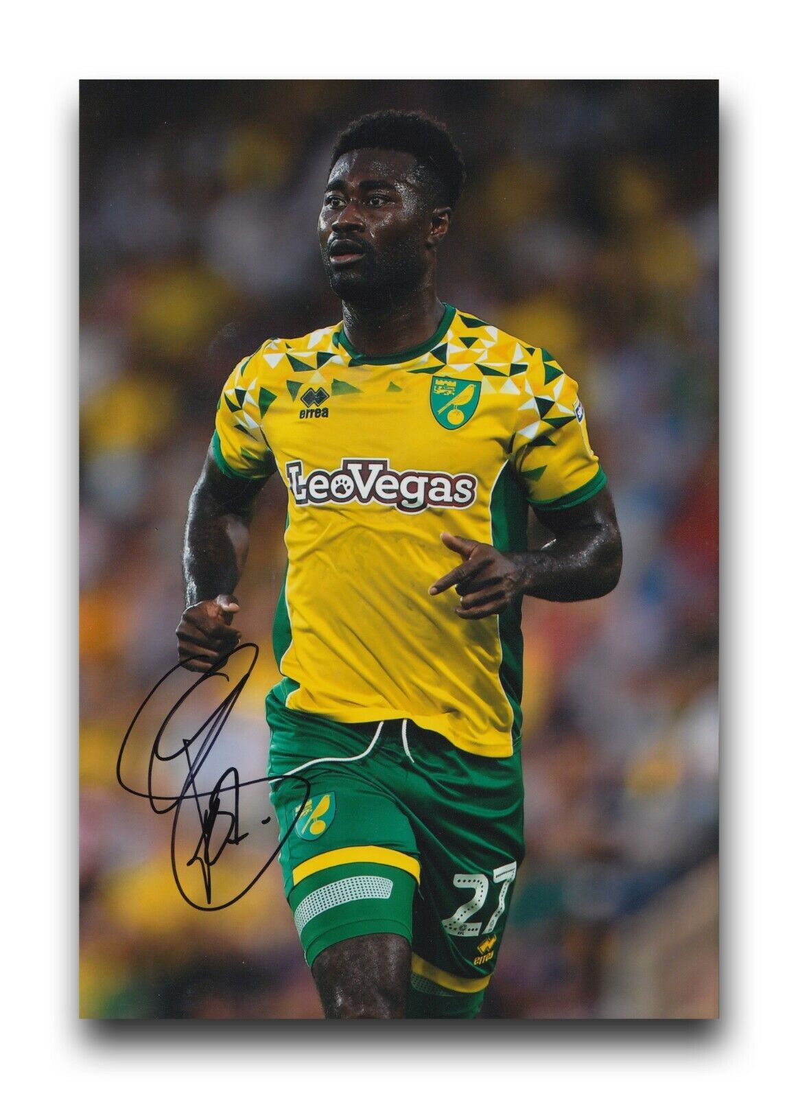 NORWICH CITY HAND SIGNED ALEXANDER TETTEY 12X8 Photo Poster painting 4.