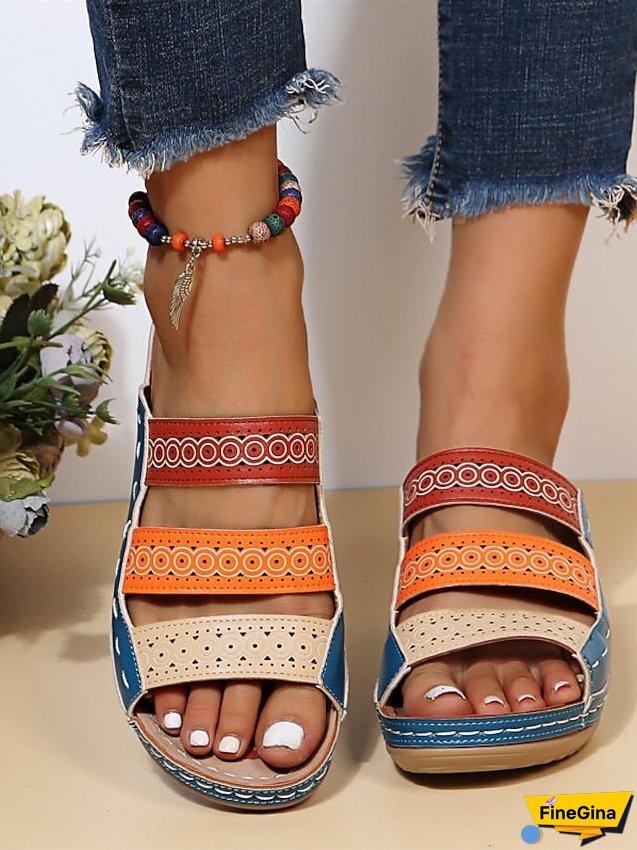 Women's Sandals Wedge Sandals Platform Sandals Plus Size Outdoor Daily Beach Summer Platform Wedge Heel Open Toe Casual