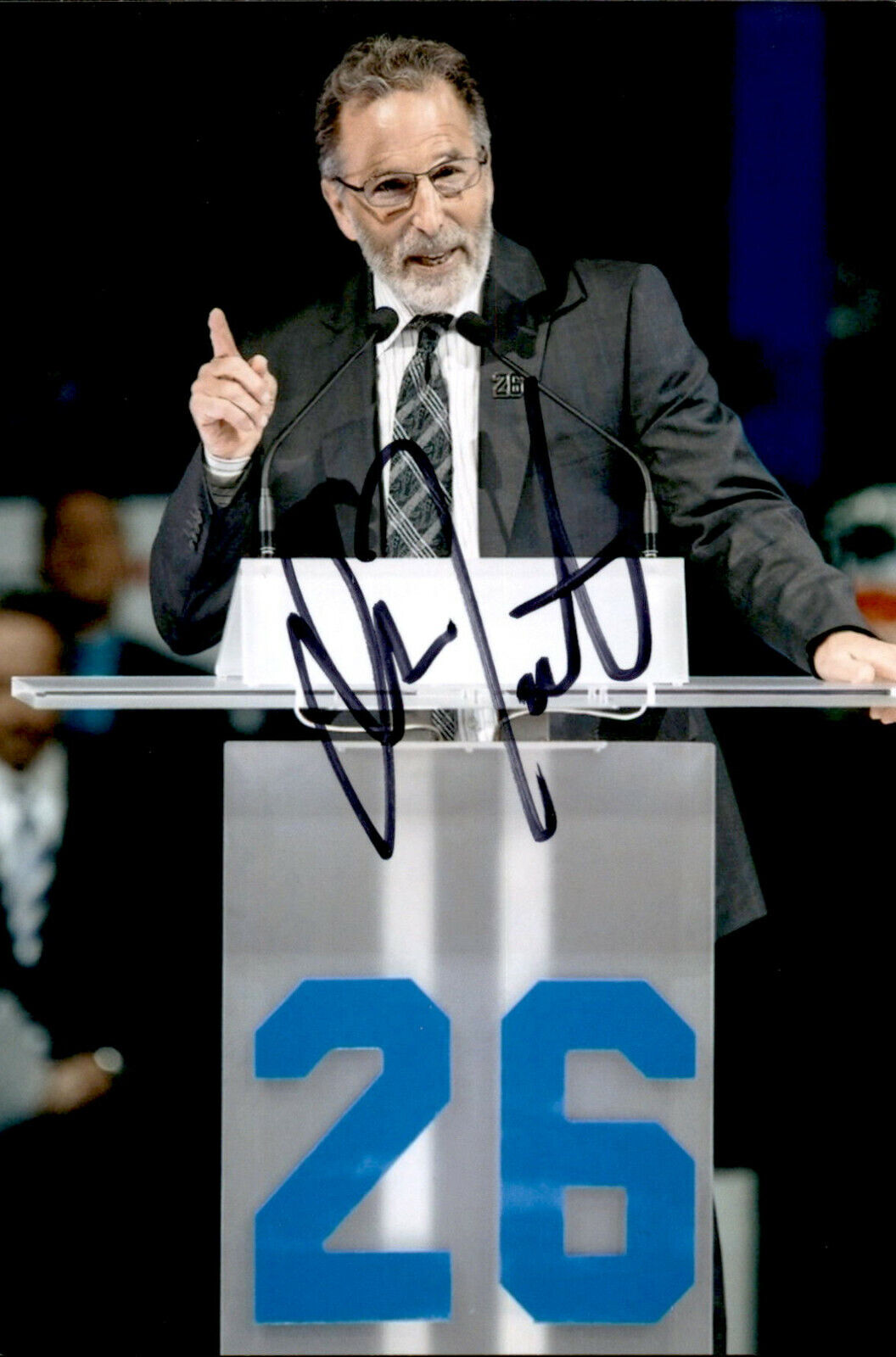 John Tortorella SIGNED autographed 4x6 Photo Poster painting BLUE JACKETS / LIGHTNING / RANGERS