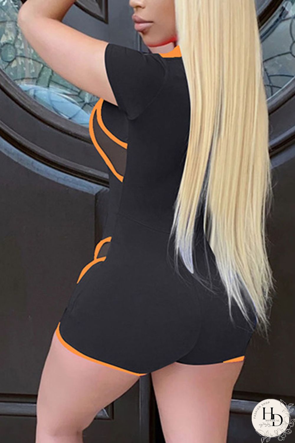 Fluorescent Green Sexy Solid Patchwork Turndown Collar Regular Jumpsuits