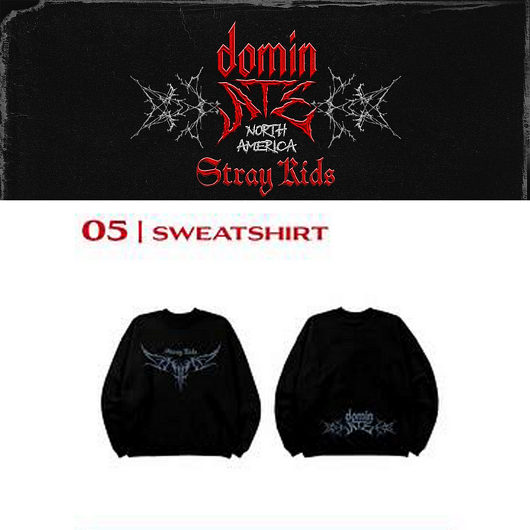 2025 Stray Kids dominATE NORTH AMERICA Tour Sweatshirt