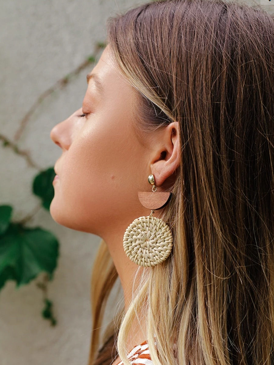 Comstylish Niche Retro Round Earrings