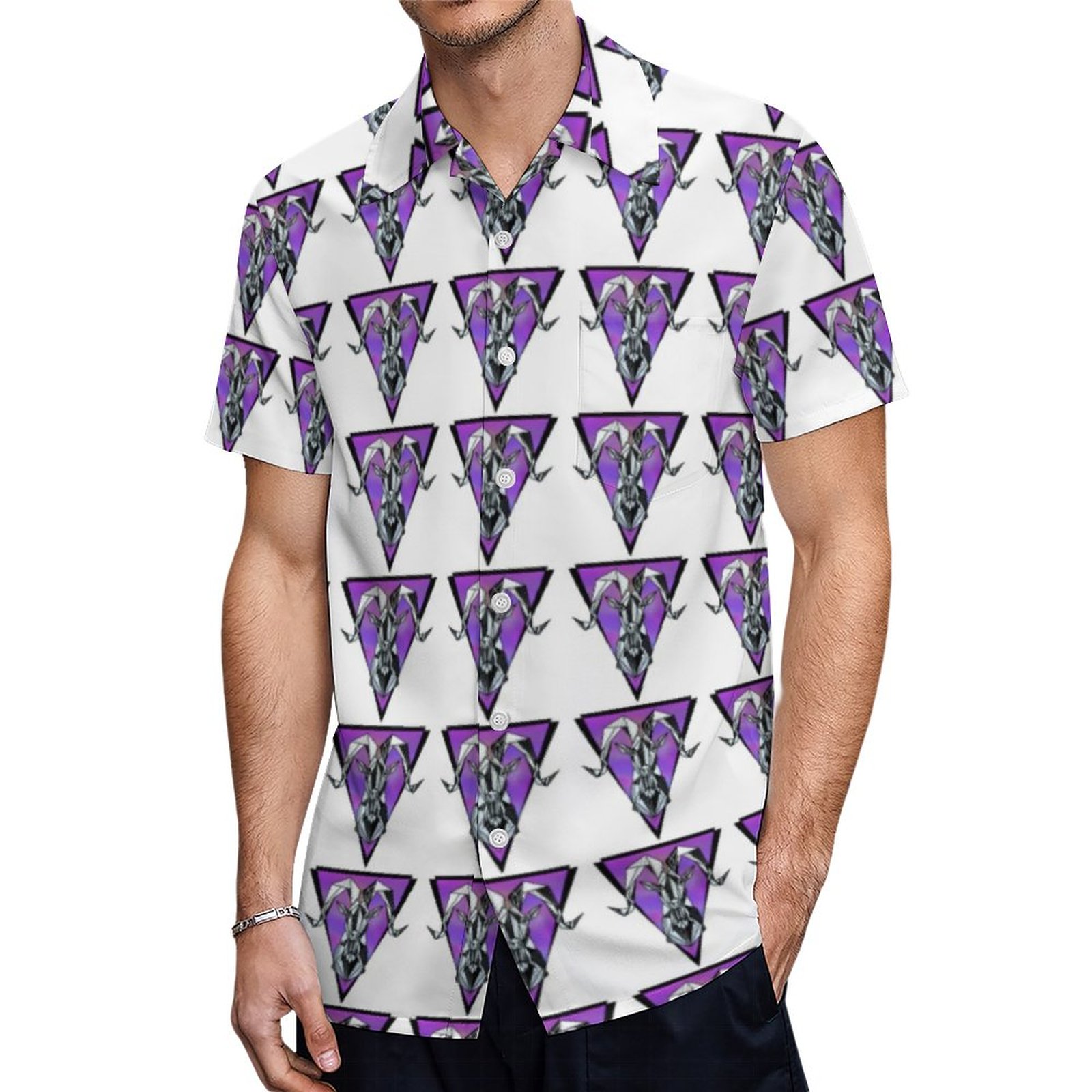 Capricorn Zodiac Sign Horoscope Hawaiian Shirt Mens Button Down Plus Size Tropical Hawaii Beach Shirts