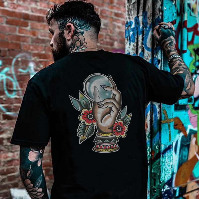 Crystal Deng print short-sleeved t-shirt - Krazyskull