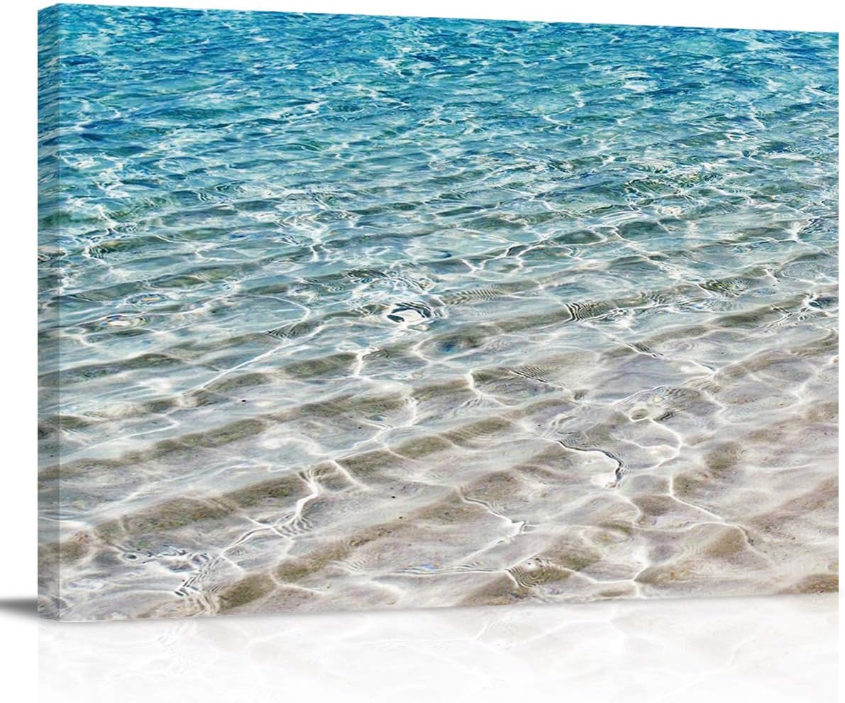 COLORSUM Canvas Wall Art Decor The Landscape of Beach Wall Decor Stretched & Framed Artwork Paintings Ready to Hang for Living Room Bedroom Kitchen- 28''x20'' 20&#034; x 28&#034;