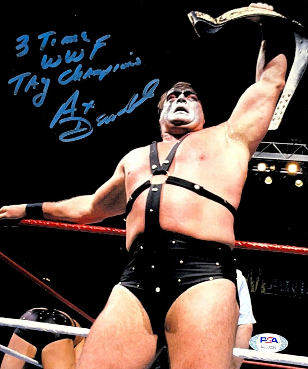 WWE DEMOLITION AX HAND SIGNED AUTOGRAPHED 8X10 WRESTLING Photo Poster painting WITH PSA DNA COA