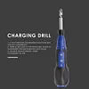 Anti-slip Handle Big Torque Electric Screwdriver USB Charging Drill (Blue)