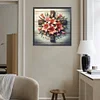 Diamond Painting-DIY Square Part AB Drill Cross Flower(45*45CM)
