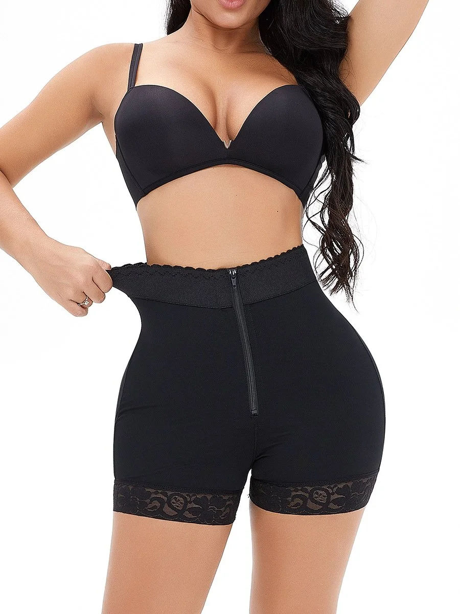 Lace Steel Boned Butt Enhancer Shorts Shapewear Womenswear