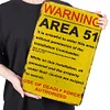 Warning Area 51 Warning - Vintage Metal Signs(12*16Inch) - Warning