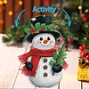 Snowman DIY Acrylic Shaking Head 5D DIY Diamond Art Tabletop Ornament Home Decor