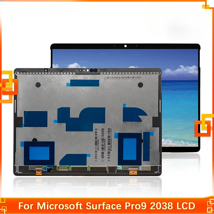 13" For Microsoft Surface Pro 9 2038 LCD Display Touch Screen Digitizer Assembly For Surface Pro 9 Pro 9 Replacement 100% Tested