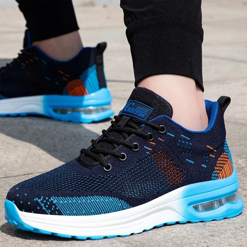 2021 New Air Cushion Work Shoes Men Women Work Sneakers Steel Toe Cap Safety Shoes Men boots Puncture-Proof Protective Shoes