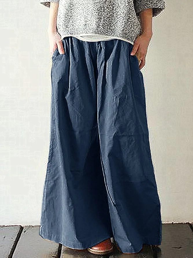 Elastic Waist Casual Loose Pants
