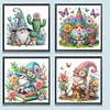 (4er Pack) Gnome - Speziell geformtes Diamond Painting - 30*30cm