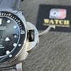 PAM01288 Submersible 44mm anthracite gradient on gray leather Strap Super Clone