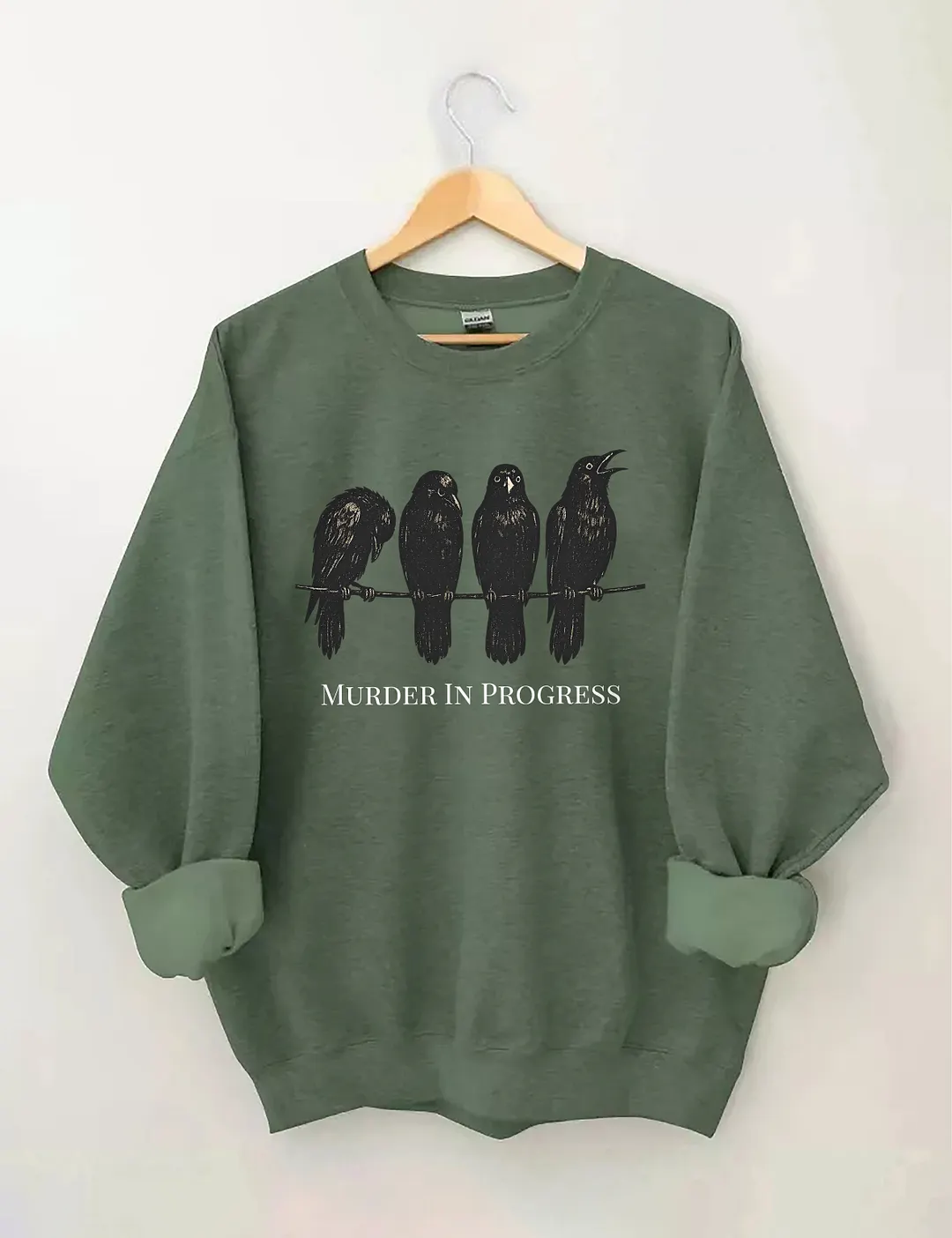Halloween Funny Crow Sweatshirt