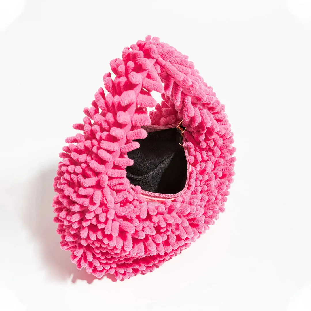 Brownm Plush Handbag