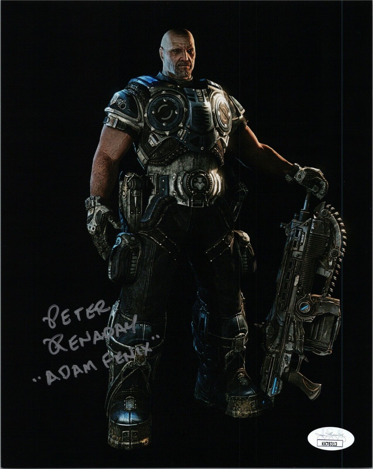 PETER RENADAY Authentic Hand-Signed GEARS OF WAR Adam Fenix