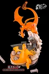 Palace of Victory Charizard vs Dragonite - Pokemon Resin Statue - Mecca Mai Studios