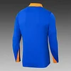 Joyfball 2024 Netherlands Half-Pull Training Suit Colorful Blue Football Shirt 1:1 Thai Quality