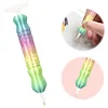 3D-gedruckter Diamant-Malstift mit verschiedenen Tipps, Diamantmalerei, Kunst, Bohrer, Stift, Perlenpunktwerkzeuge, Zubeh&ouml;r f&uuml;r Erwachsene (blau, lila