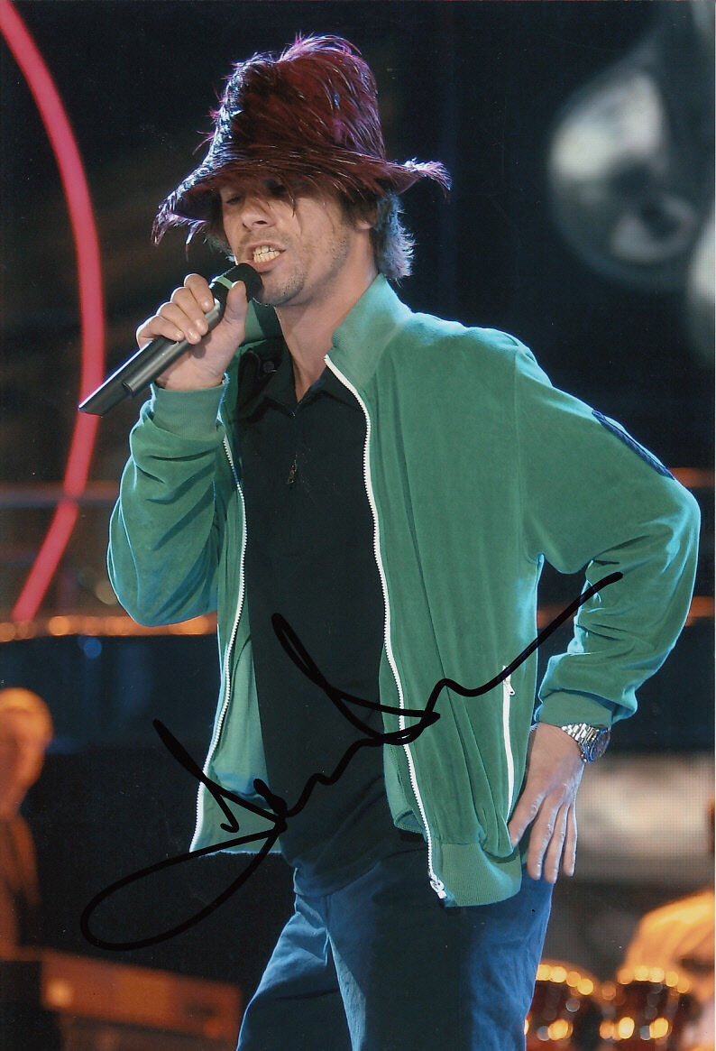 Jamiroquai Jay Kay Hand Signed Photo Poster painting Virtual Insanity 2.