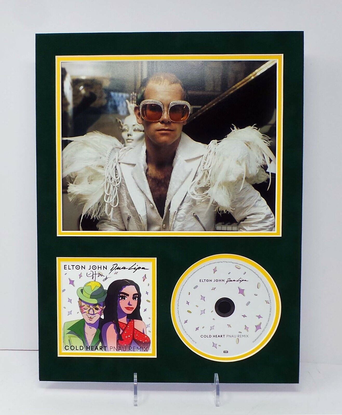 Elton JOHN RARE Signed Mounted 16x12 CD Artcard Photo Poster painting Display 1 AFTAL RD COA