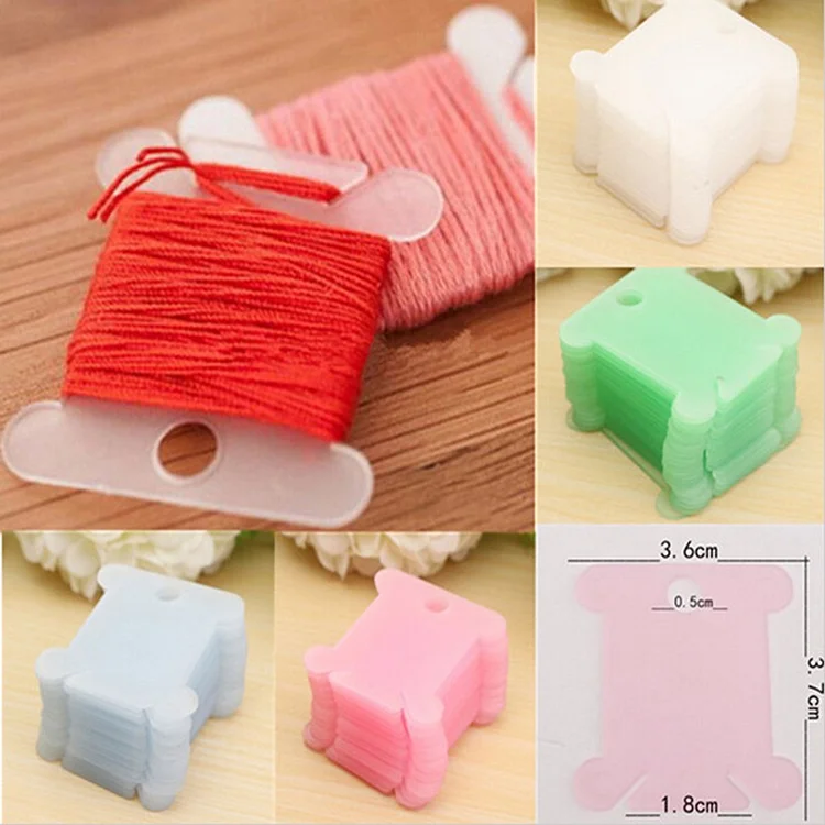 110pcs Sewing Tool Winding Plate Board Thread Bobbin Embroidery Craft Kit