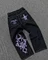 Gamistine fall outfits Y2K Jeans Harajuku Retro Elephant Graphic Baggy Jeans Blue Pants Women New Punk Rock Hip Hop Gothic Wide Leg Trousers Streetwear