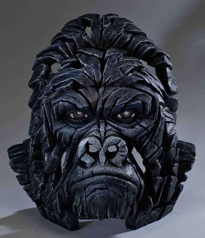 Line animal sculpture-Gorilla Bust