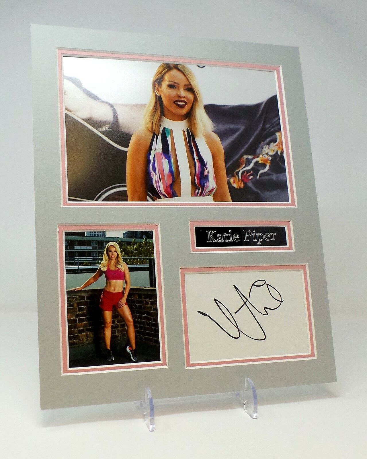 Katie PIPER Signed Mounted Photo Poster painting Display AFTAL COA TV Presenter & Activist